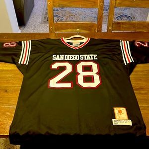 Marshall Faulk San Diego State throwback jersey #28 Gridiron Greats size 52